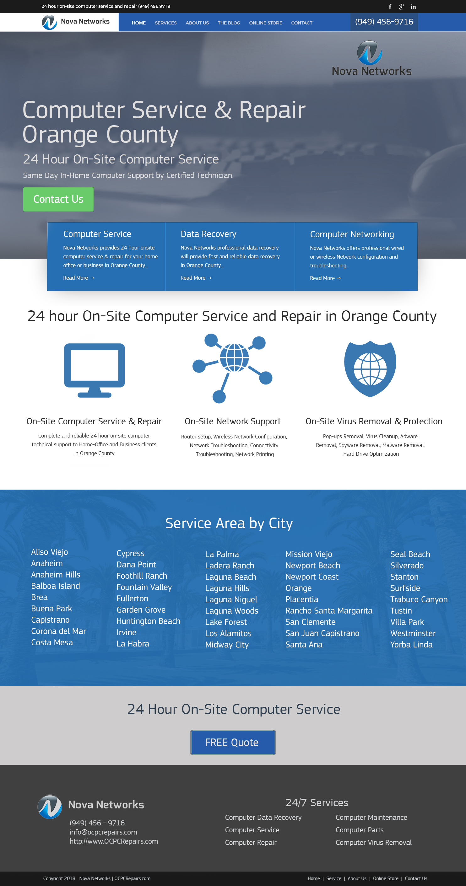 OC PC Repair home page